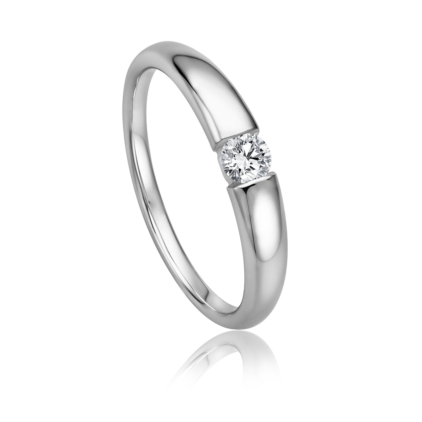 Krebber Essentials Diamant Damenring in Weißgold bei Juwelier Krebber in Mönchengladbach-Rheydt.