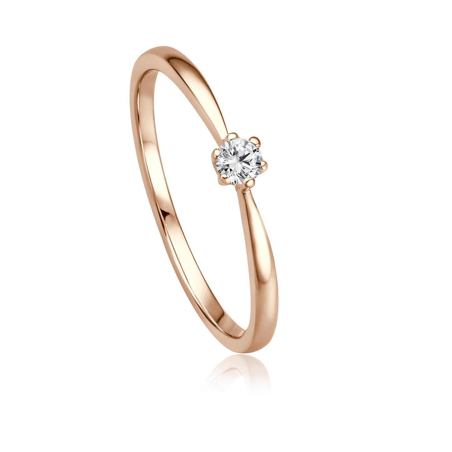 Krebber Essentials Diamant Damenring in Roségold bei Juwelier Krebber in Mönchengladbach-Rheydt.