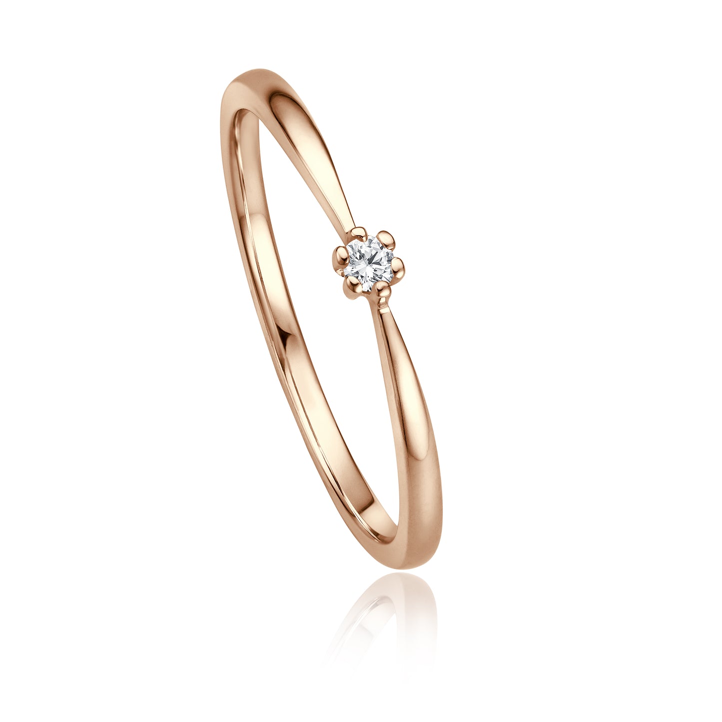Krebber Essentials Diamant Damenring in Roségold bei Juwelier Krebber in Mönchengladbach-Rheydt.