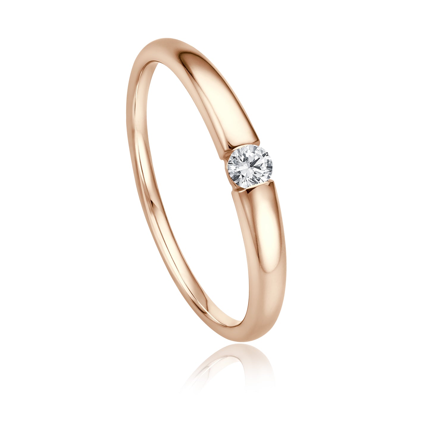 Krebber Essentials Diamant Damenring in Roségold bei Juwelier Krebber in Mönchengladbach-Rheydt.