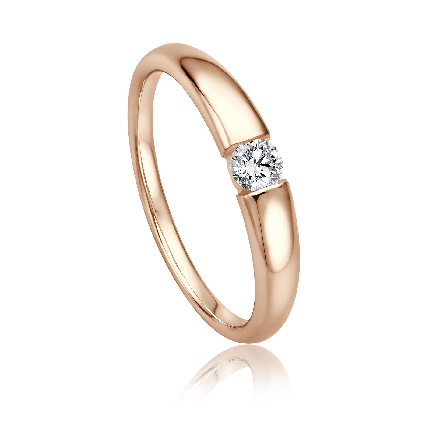Krebber Essentials Diamant Damenring in Roségold bei Juwelier Krebber in Mönchengladbach-Rheydt.