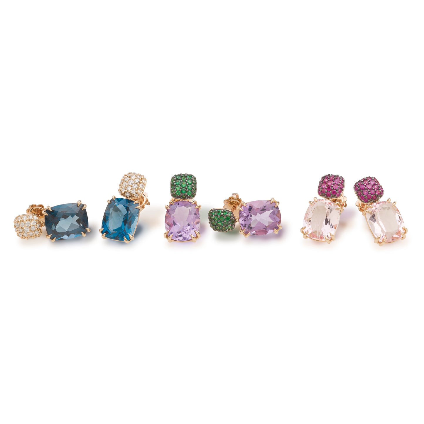Krebber Colors - Anhänger mit Kette und braunen Diamanten aus 18 Karat Gelbgold
