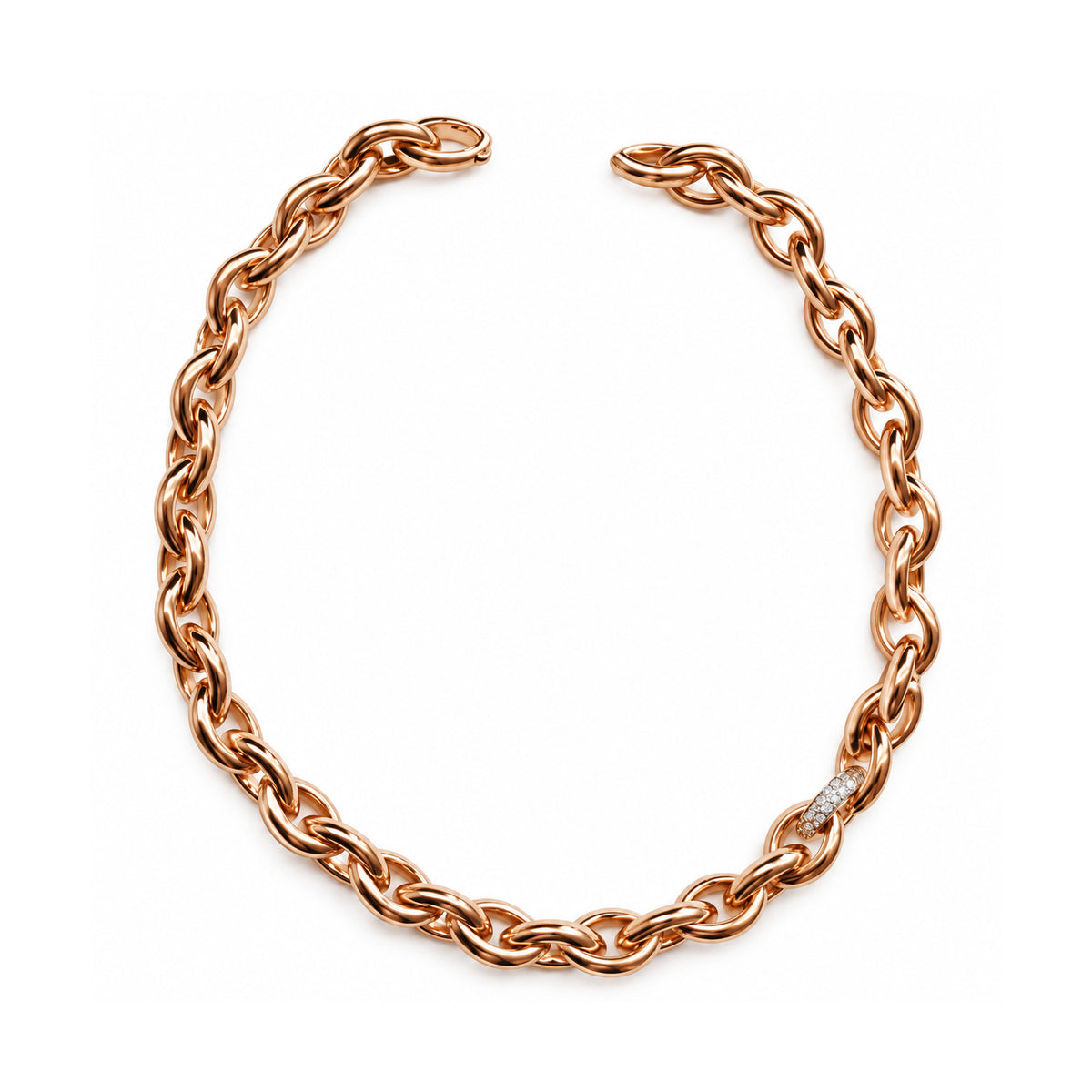 Krebber Essentials Diamant-Collier aus 18 Karat Weißgold, 1,00 ct, Produktansicht, bei Juwelier Krebber in Mönchengladbach-Rheydt
