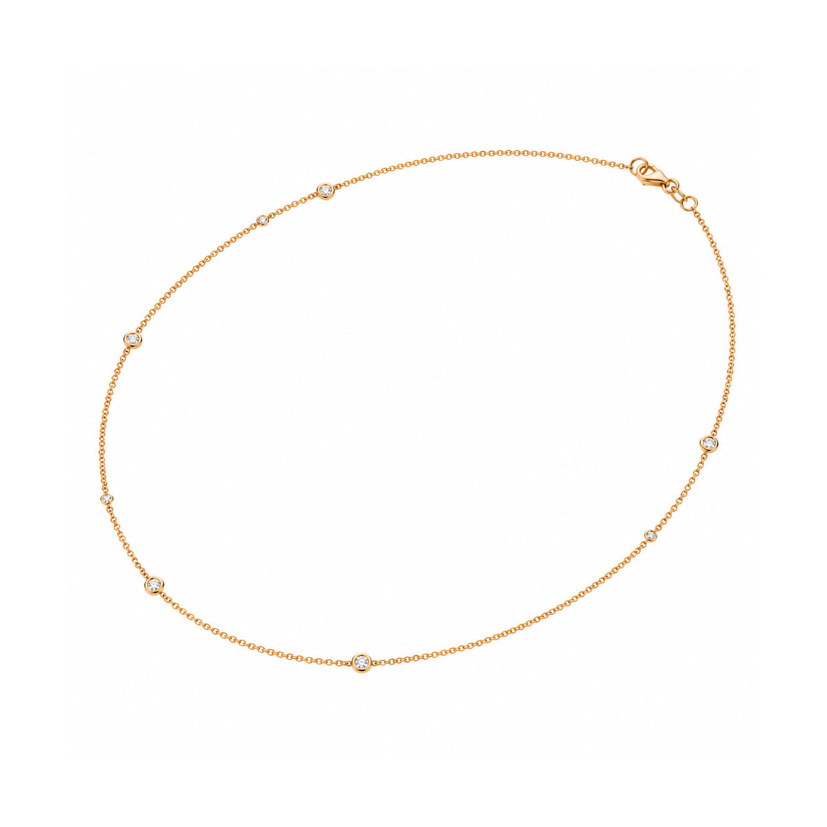 Krebber Essentials Diamant-Collier S204701 aus 18 Karat Gold, Produktansicht, bei Juwelier Krebber in Mönchengladbach-Rheydt