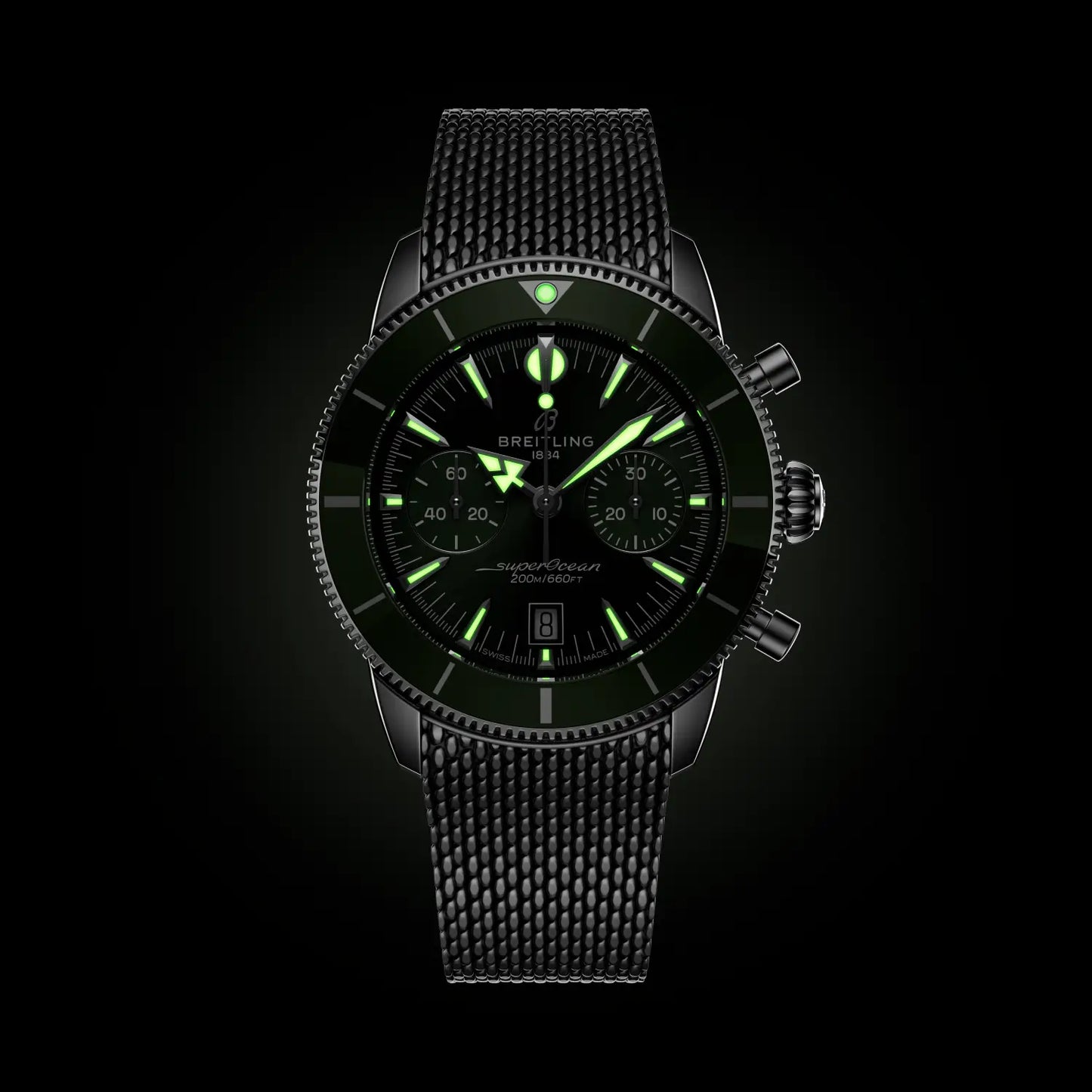 Breitling Superocean Heritage B20 Automatic 42 AB0156361L1A1 grün Uhr Juwelier Krebber Mönchengladbach Rheydt