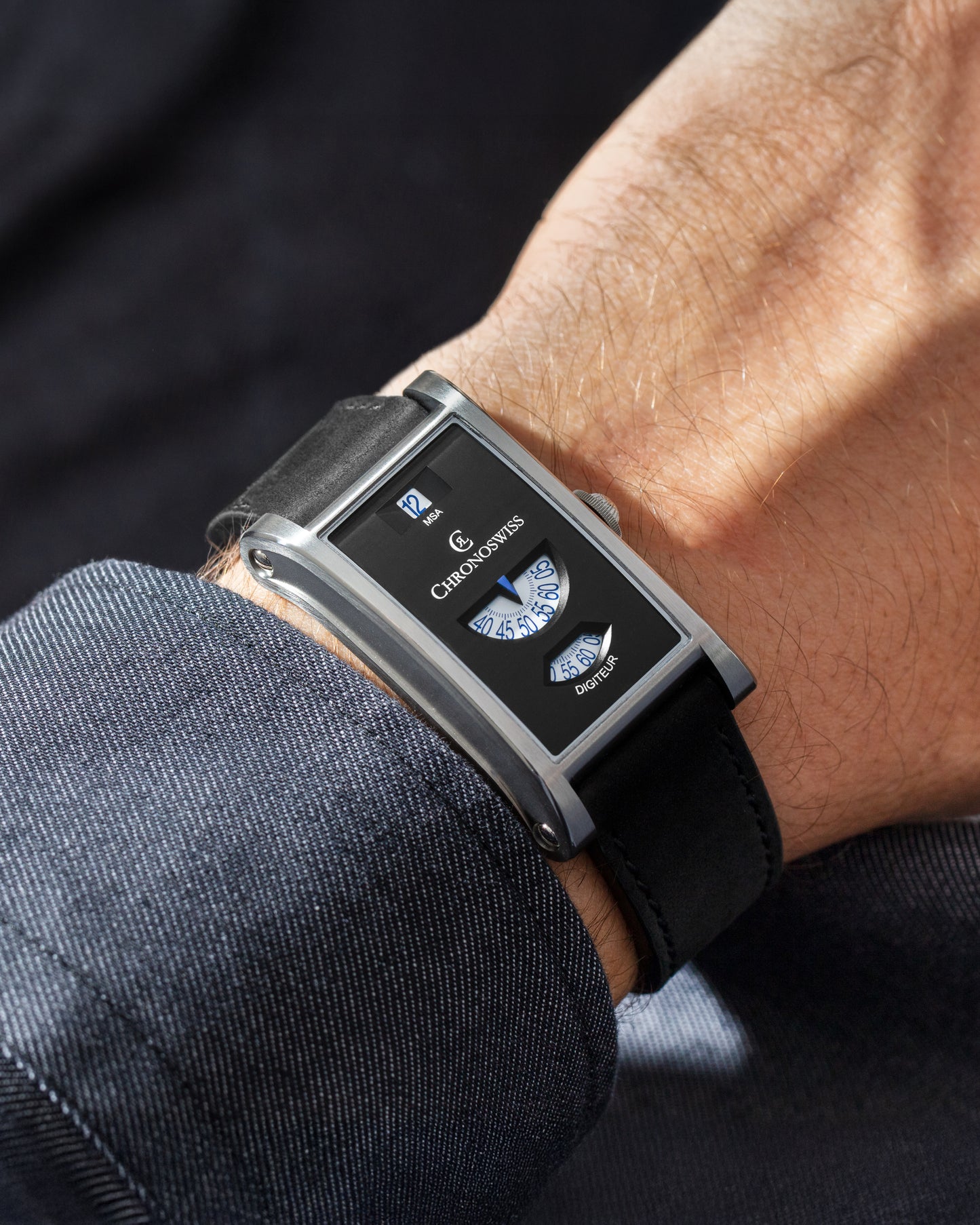 Chronoswiss Uhr Neo Digiteur Granit CH-1373.2-ANSI limitiert auf 99 stück bei Krebber Rheydt