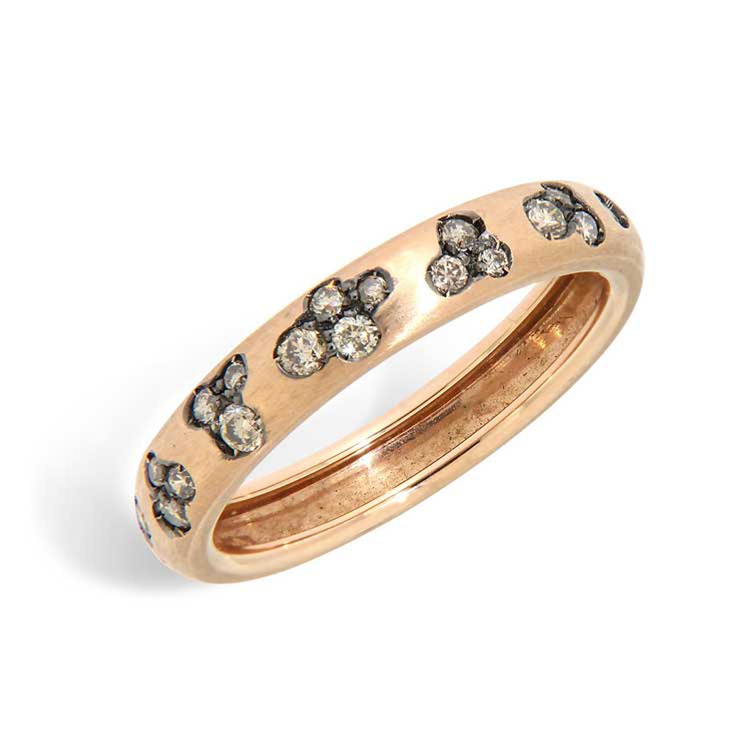 Ring mit cognacfarbenem Brillant 0,28 ct aus 18 Karat Gold aus der Kollektion Krebber Colors bei Juwelier Krebber in Mönchengladbach-Rheydt