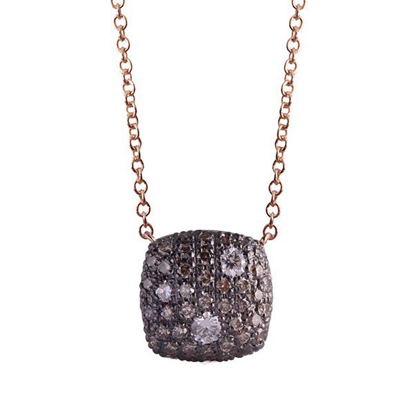 Anhänger mit Kette mit braunen Diamanten 0,44 ct aus 18 Karat Gold aus der Kollektion Krebber Colors bei Juwelier Krebber in Mönchengladbach-Rheydt
