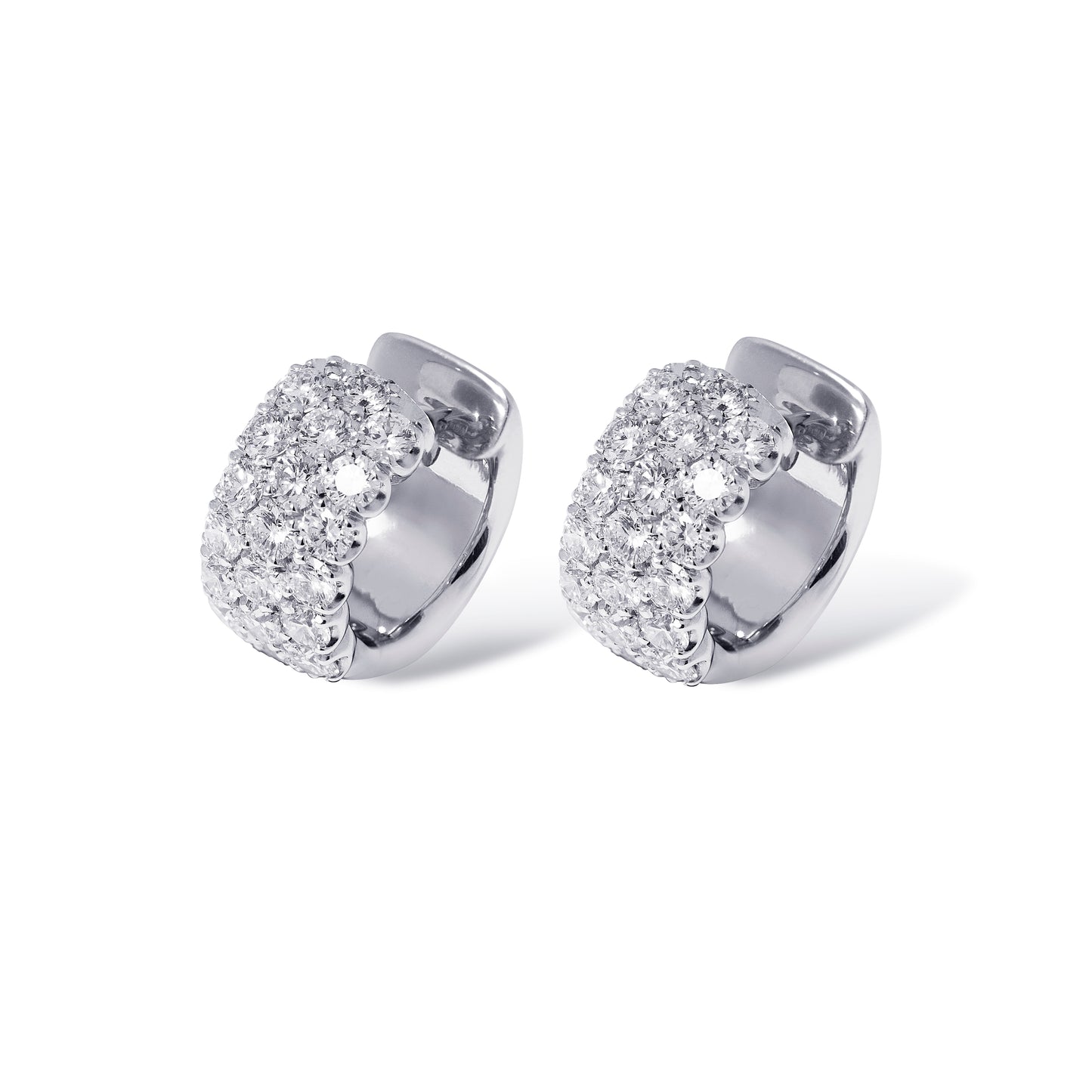 Archetti Creolen mit Diamanten 2,3 ct aus 18 Karat Gold aus der Kollektion Krebber Colors bei Juwelier Krebber in Mönchengladbach-Rheydt