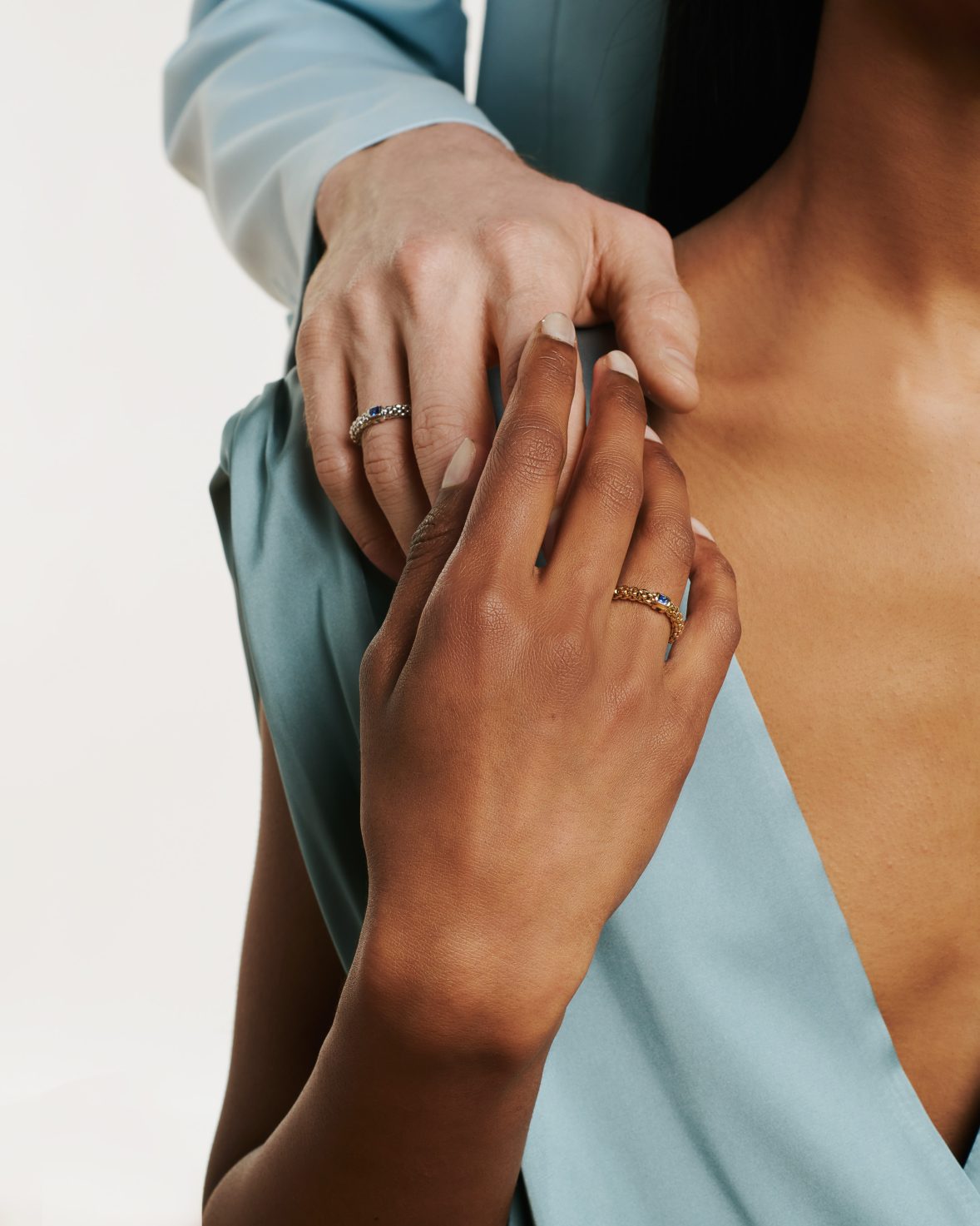 FOPE Flex'it Ring mit blauen Saphir Bei Krebber in Rheydt