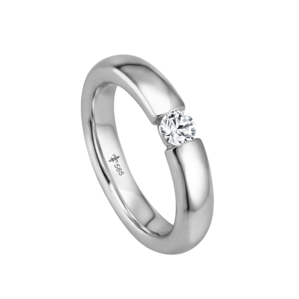 Solitar Ring aus Gold - "Krebber Essentials" Kollektion bei Juwelier Krebber in Mönchengladbach-Rheydt