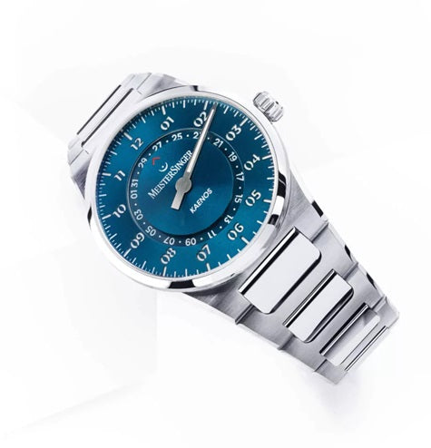 MeisterSinger Uhr Kaenos Open Date KSOD939 Einzeigeruhr Juwelier Krebber Mönchengladbach Rheydt