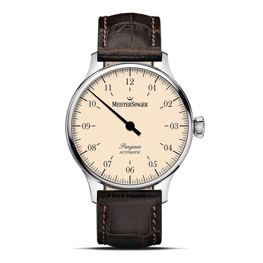MeisterSinger Pangaea Elfenbein PM9903 Uhr Juwelier Krebber Mönchengladbach Rheydt