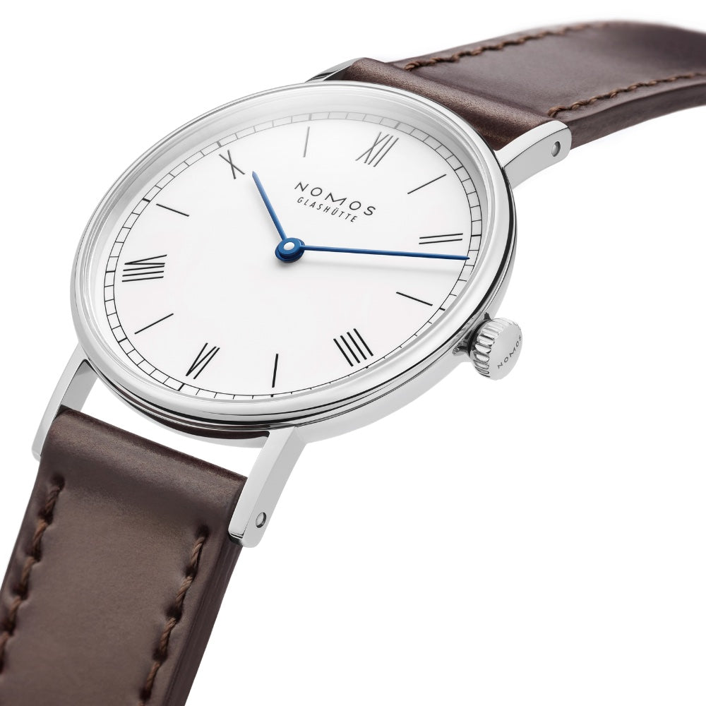 NOMOS Glashütte - Ludwig 33 Duo emailleweiß-242-(856)-juwelier-krebber-mönchengladbach-rheydt