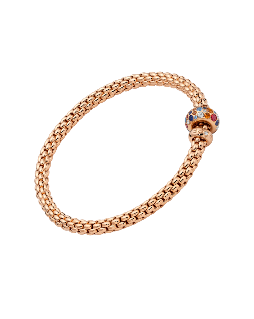 FOPE - Solo Flex’it Armband mit mehrfarbigen Saphiren Größe M bei Juwelier Krebber in Mönchengladbach-Rheydt