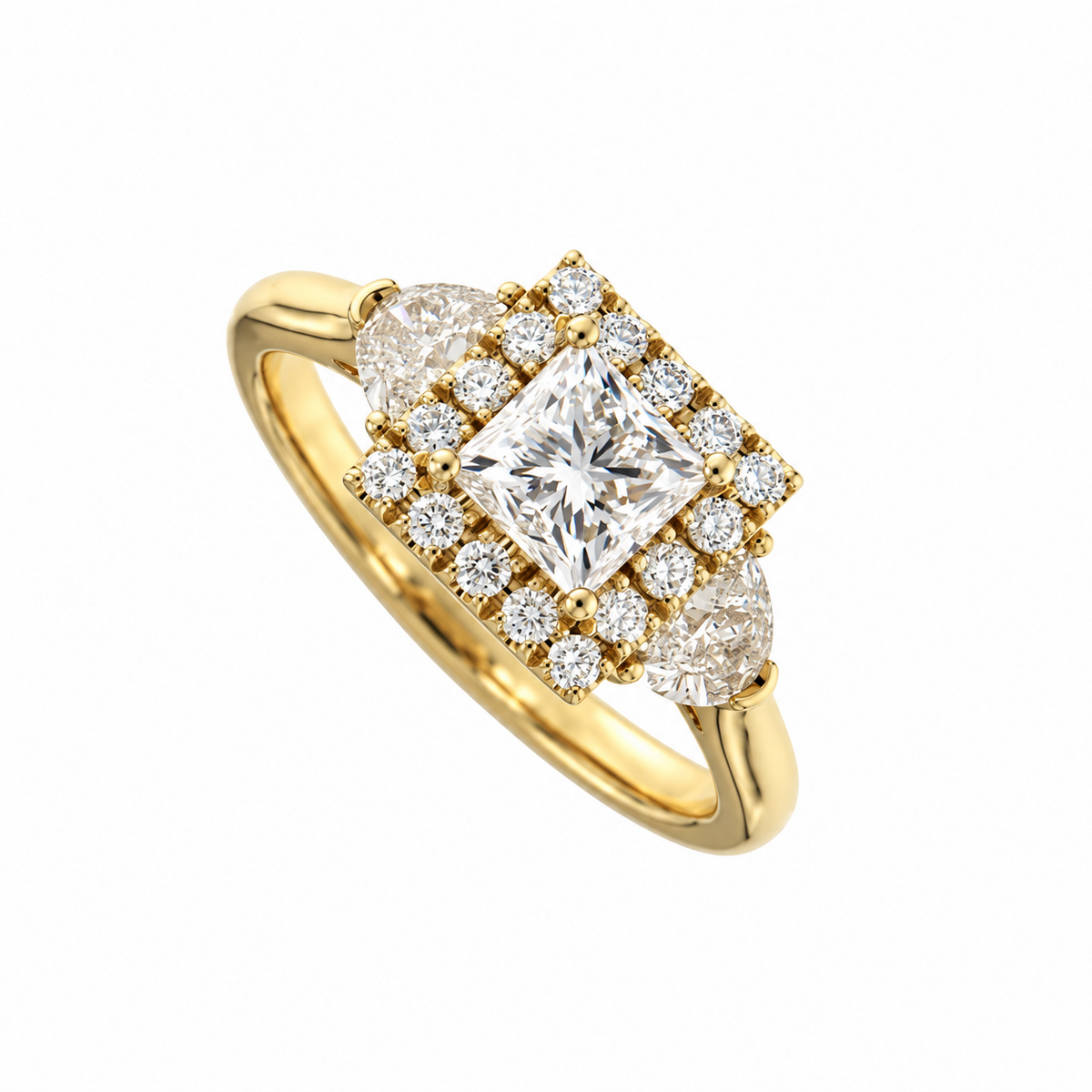 Krebber Essentials Verlobungsring mit Diamanten im Vintage-Stil Art Déco aus Gold bei Juwelier Krebber in Mönchengladbach-Rheydt