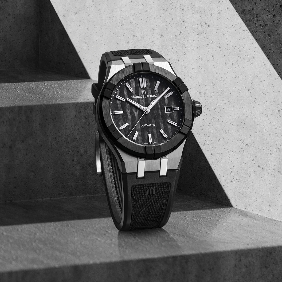 Maurice Lacroix AIKONIC AUTOMATIC 43mm AC6008-SSL20-330-2 Uhr Juwelier Krebber Mönchengladbach Rheydt