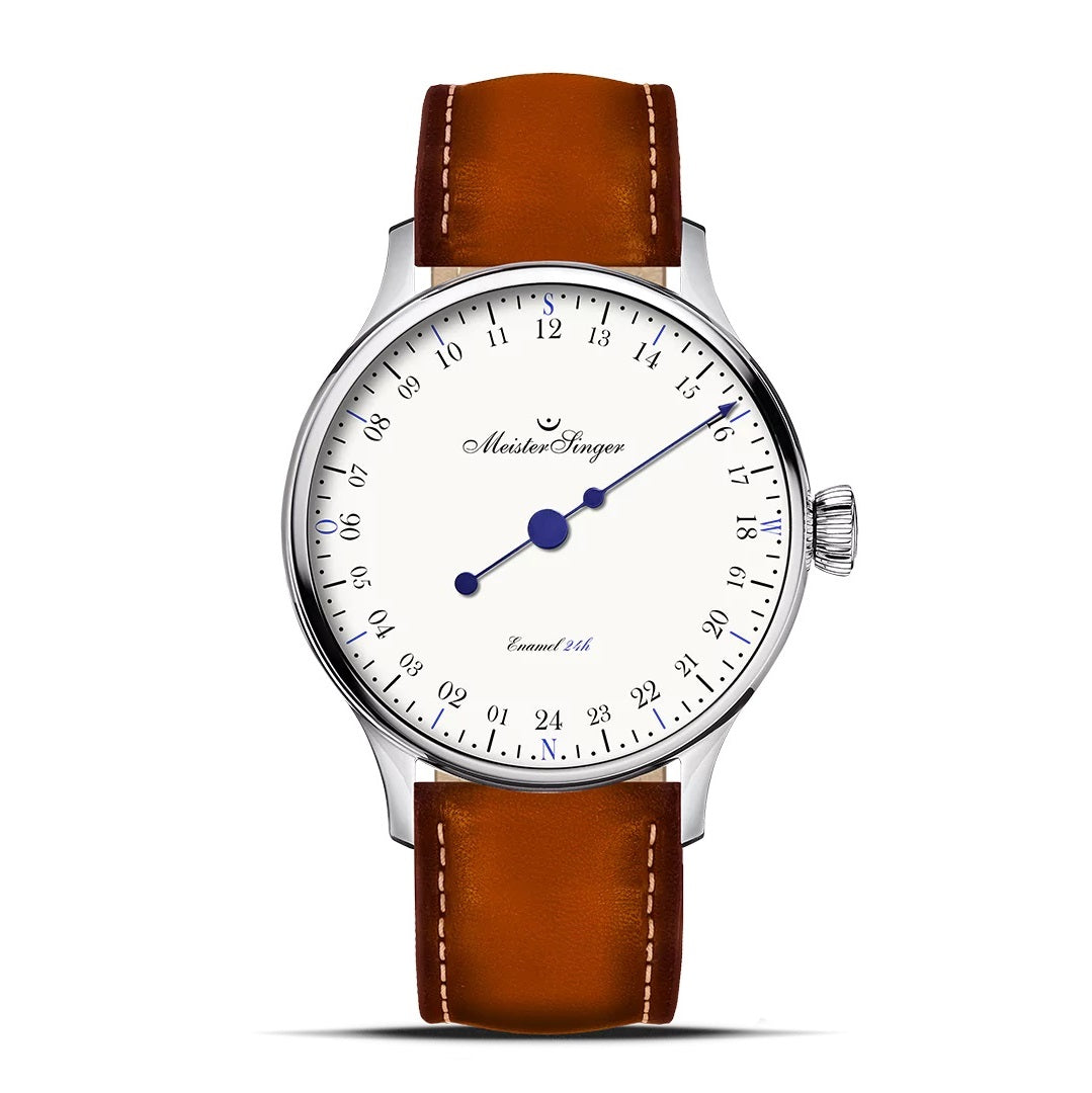 MeisterSinger Enamal Uhr ED-PM99-24HE Automatikwerk Juwelier Krebber Mönchengladbach Rheydt