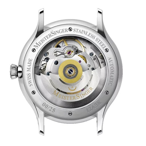 MeisterSinger Enamal Uhr ED-PM99-24HE Automatikwerk Juwelier Krebber Mönchengladbach Rheydt