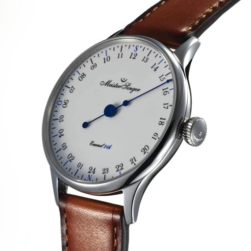 MeisterSinger Enamal Uhr ED-PM99-24HE Automatikwerk Juwelier Krebber Mönchengladbach Rheydt