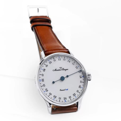 MeisterSinger Enamal Uhr ED-PM99-24HE Automatikwerk Juwelier Krebber Mönchengladbach Rheydt