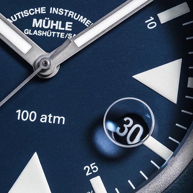 Mühle Glashütte Uhr S.A.R. Rescue-Timer nautikblau M1-41-02-MB-II Juwelier Krebber Mönchengladbach Rheydt