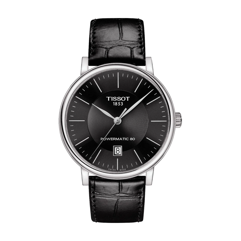 Tissot Carson Premium Powermatic 80 40 mm, Zifferblatt Schwarz, Referenz T122.407.16.051.00, bei Juwelier Krebber in Mönchengladbach-Rheydt