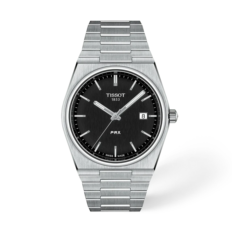 Tissot PRX 40 mm, Zifferblatt Schwarz, Referenz T137.410.11.051.00, bei Juwelier Krebber in Mönchengladbach-Rheydt
