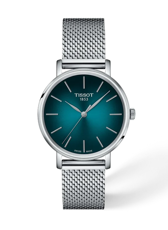Tissot Everytime 34 mm, Zifferblatt Grün, Referenz T143.210.11.091.01, bei Juwelier Krebber in Mönchengladbach-Rheydt