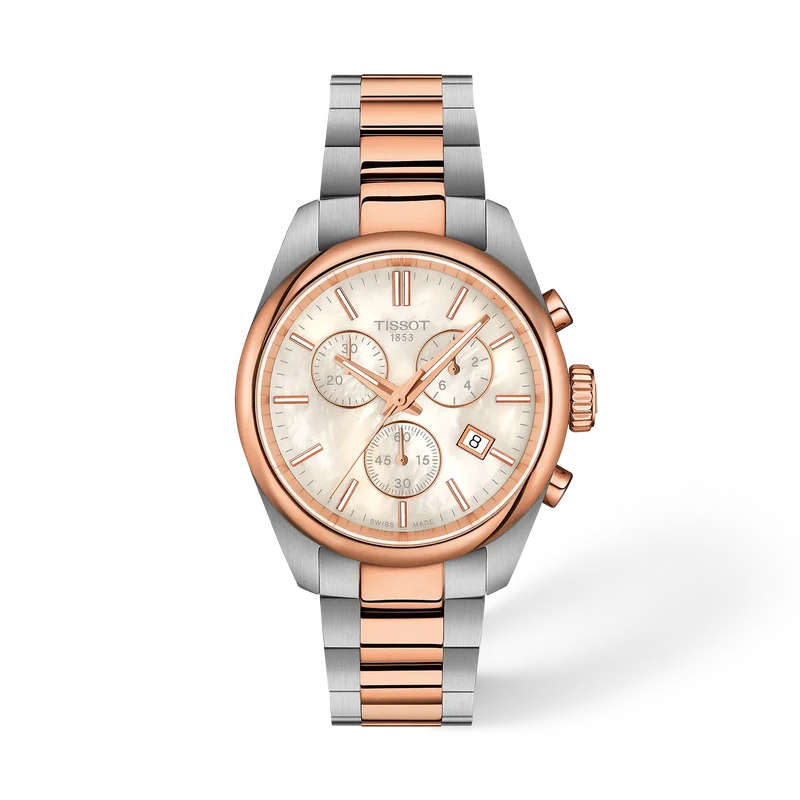 Tissot PR 100 36 mm, Zifferblatt Perlmutt, Referenz T150.217.22.111.00, bei Juwelier Krebber in Mönchengladbach-Rheydt
