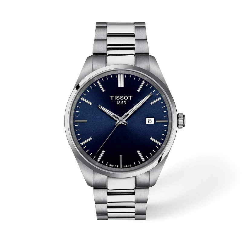 Tissot PR 100 40 mm, Zifferblatt Blau, Referenz T150.410.11.041.00, bei Juwelier Krebber in Mönchengladbach-Rheydt