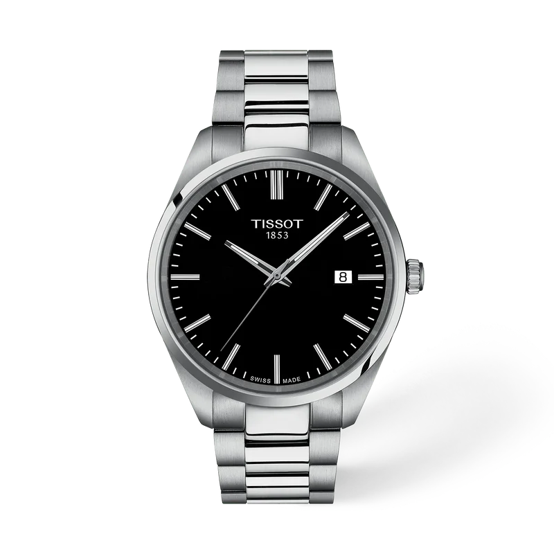 Tissot PR 100 40 mm, Zifferblatt Schwarz, Referenz T150.410.11.051.00, bei Juwelier Krebber in Mönchengladbach-Rheydt