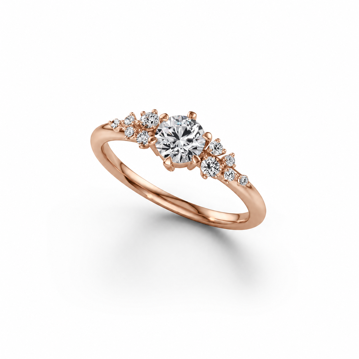 Verlobungsring aus Roségold mit 0,65 ct Diamanten – Solitär-Diamantring von Juwelier Krebber in Mönchengladbach-Rheydt