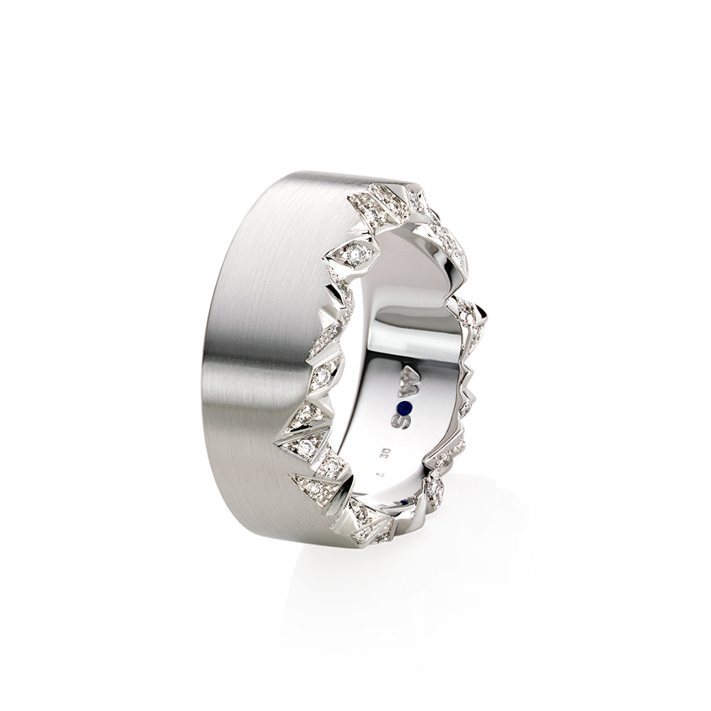 Schmuckwerk - Trauring: Eckig, 9mm (GT 295 PT)