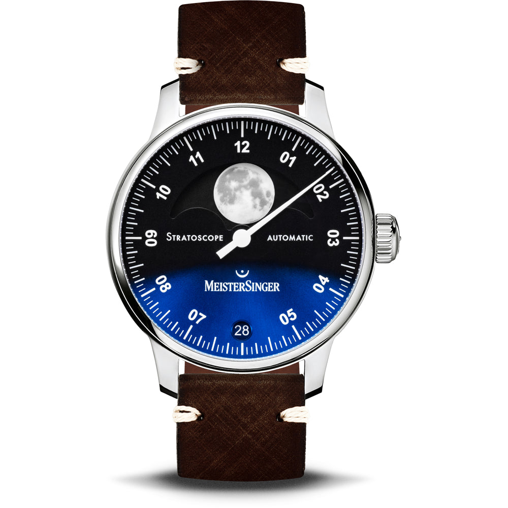 MeisterSinger - Stratoscope Schwarz mit blauem Sonnenschliffanteil ST982