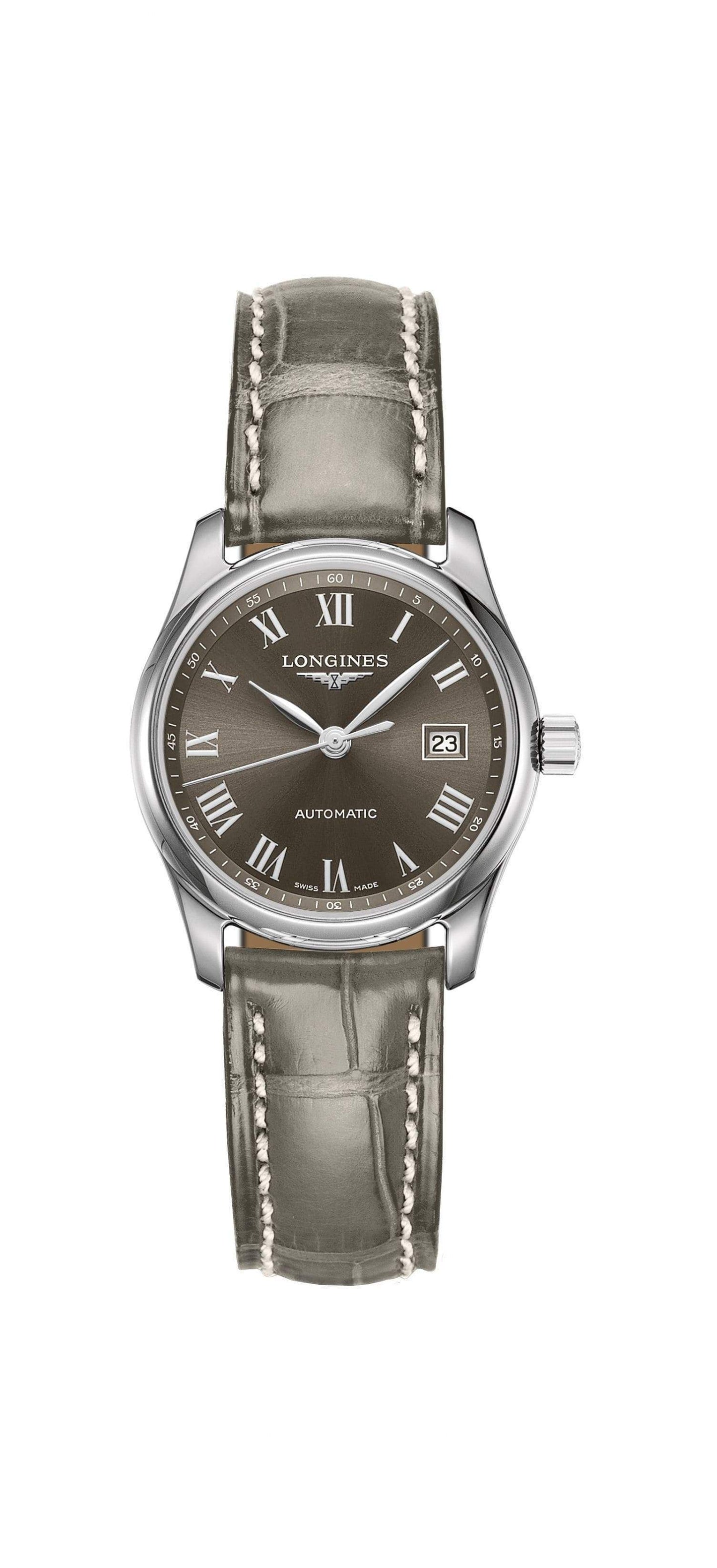Longines MasterCollection 28mm Lederband grau