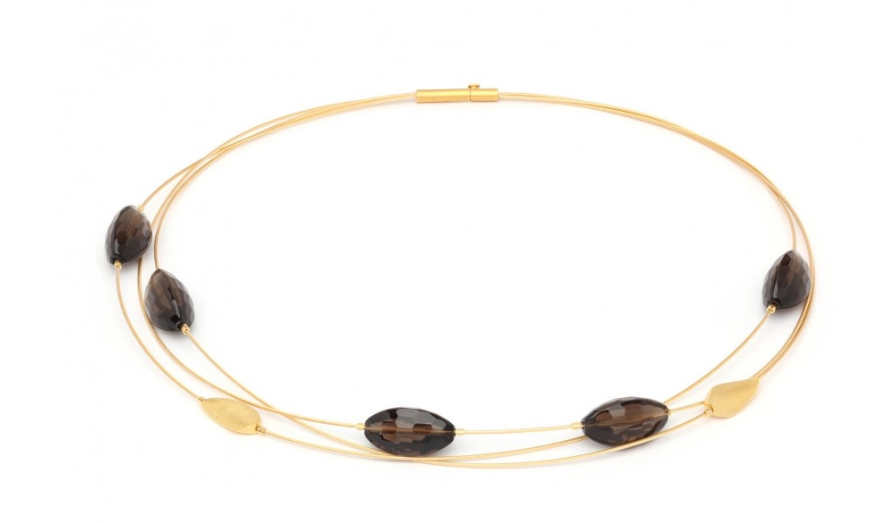 Juwelier Krebber Mönchengladbach - Rheydt Bernd Wolf Collier Schmuck Farbsteinschmuck Halsschmuck Rauchquarz