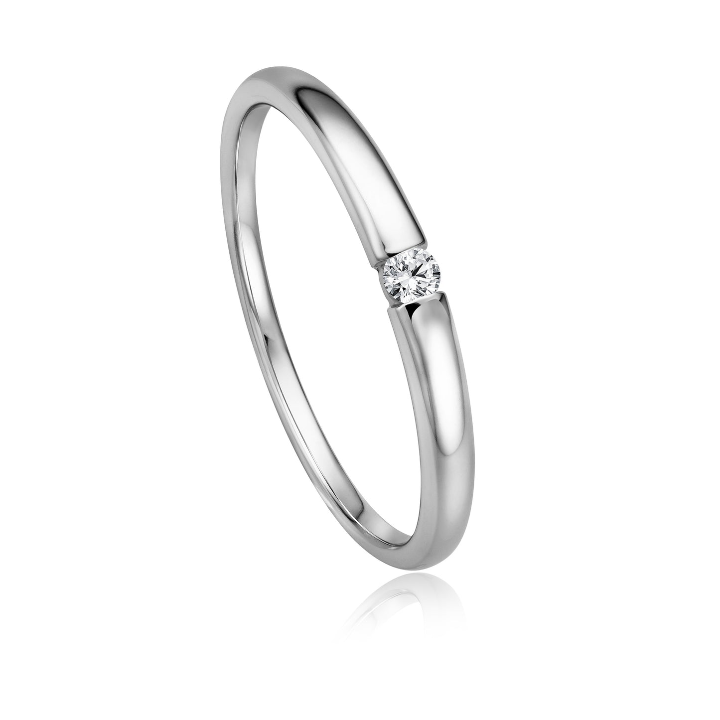 Krebber Essentials Diamant Damenring in Weißgold bei Juwelier Krebber in Mönchengladbach-Rheydt.