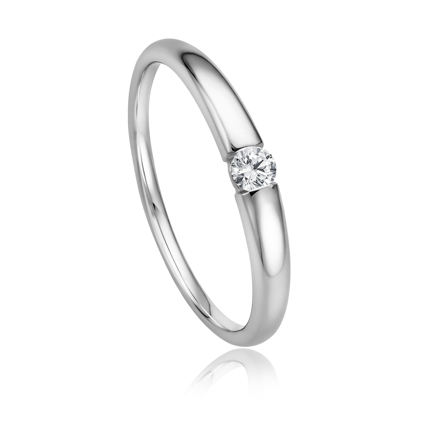 Krebber Essentials Diamant Damenring in Weißgold bei Juwelier Krebber in Mönchengladbach-Rheydt.