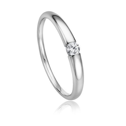 Krebber Essentials Diamant Damenring in Weißgold bei Juwelier Krebber in Mönchengladbach-Rheydt.