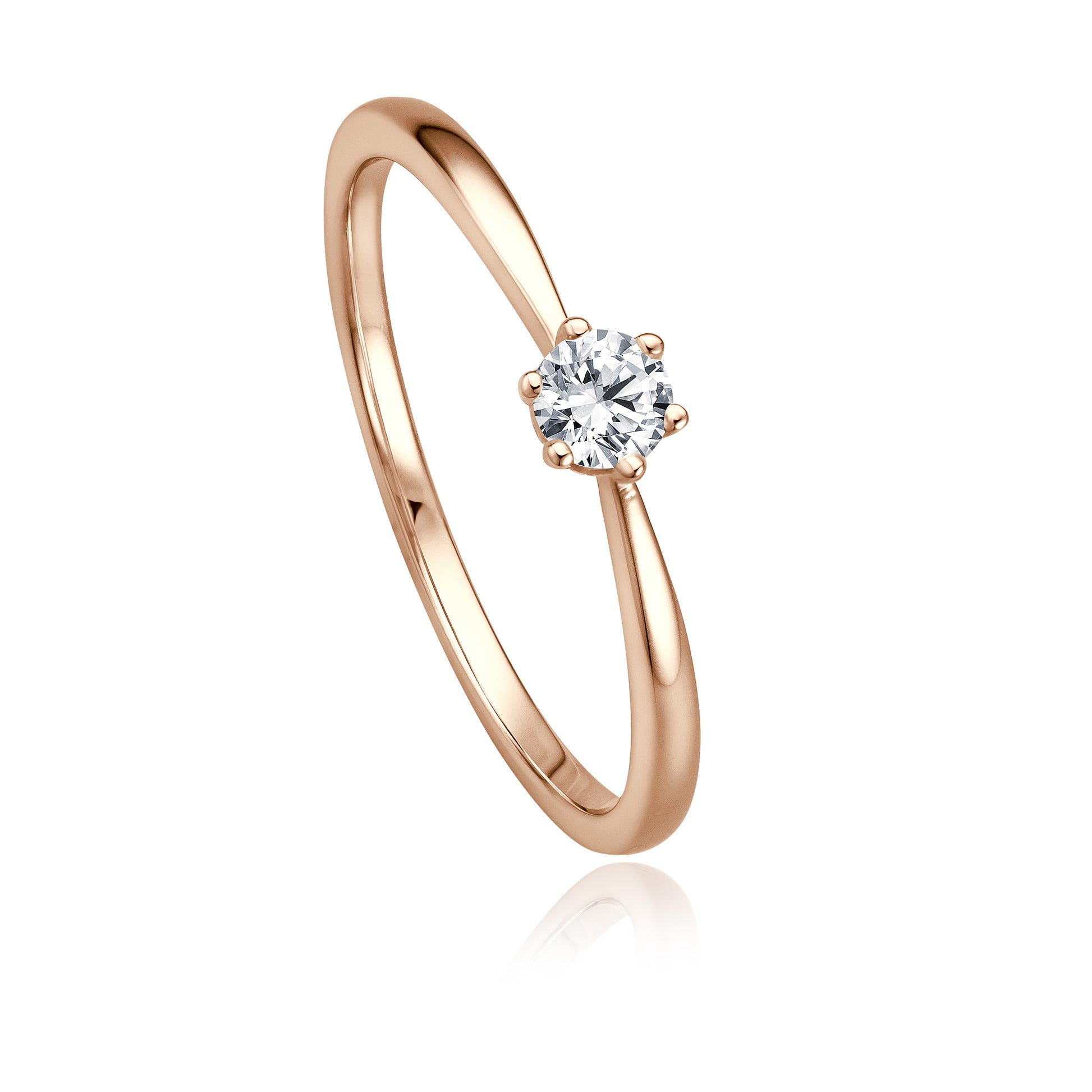 Krebber Essentials Diamant Damenring in Roségold bei Juwelier Krebber in Mönchengladbach-Rheydt.