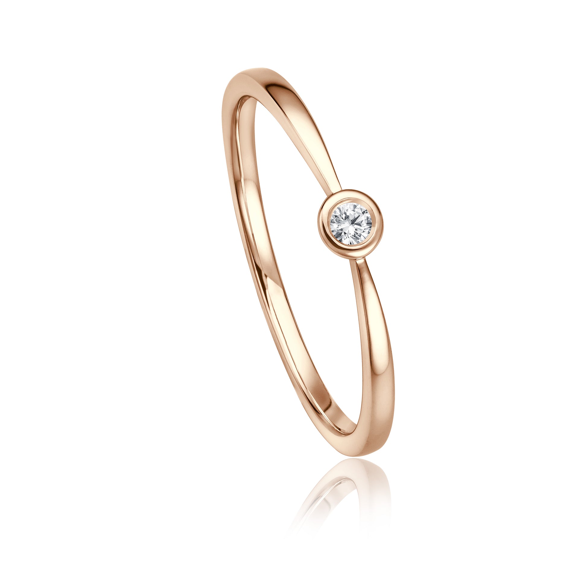 Krebber Essentials Diamant Damenring in Roségold bei Juwelier Krebber in Mönchengladbach-Rheydt.