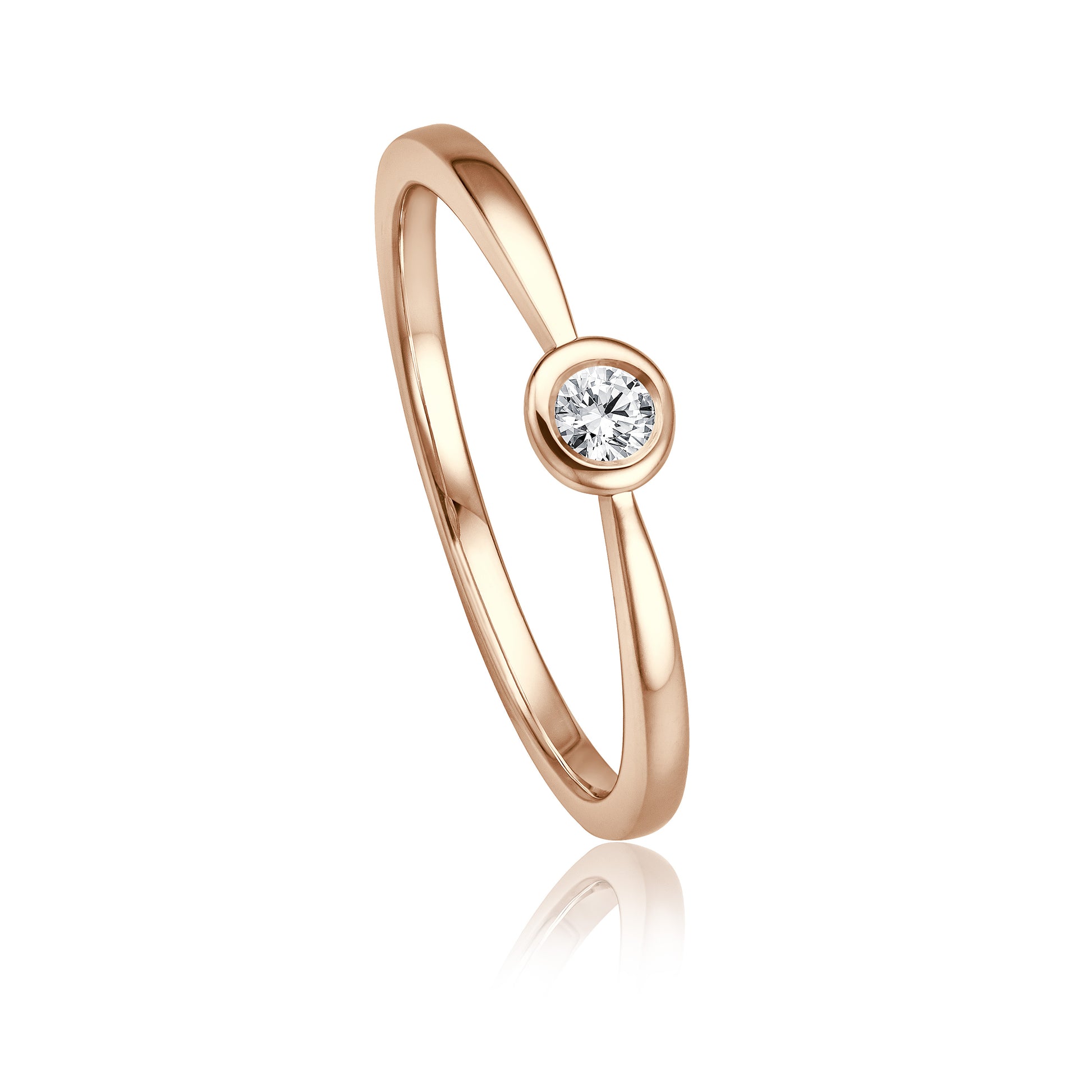 Krebber Essentials Diamant Damenring in Roségold bei Juwelier Krebber in Mönchengladbach-Rheydt.