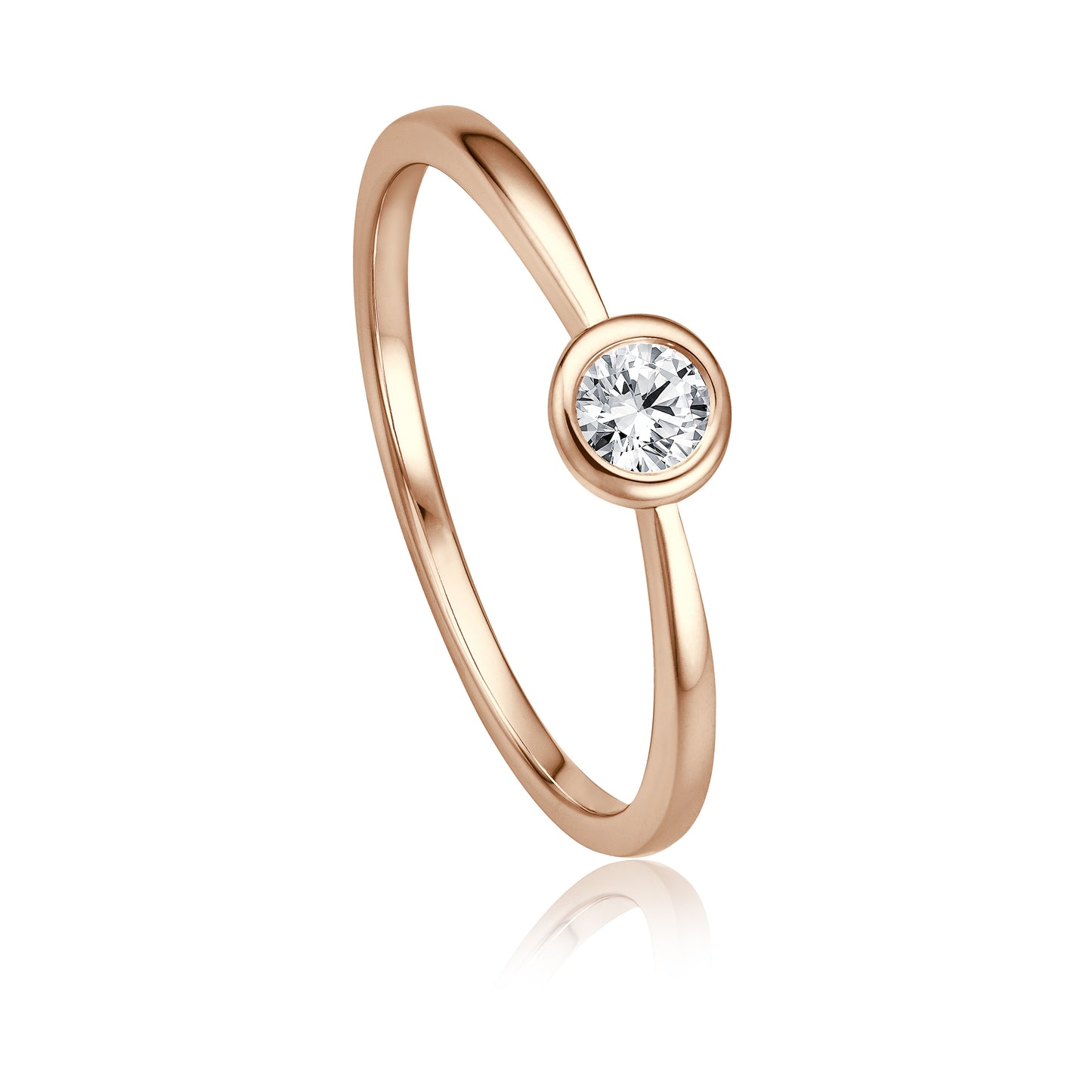 Krebber Essentials Diamant Damenring in Roségold bei Juwelier Krebber in Mönchengladbach-Rheydt.
