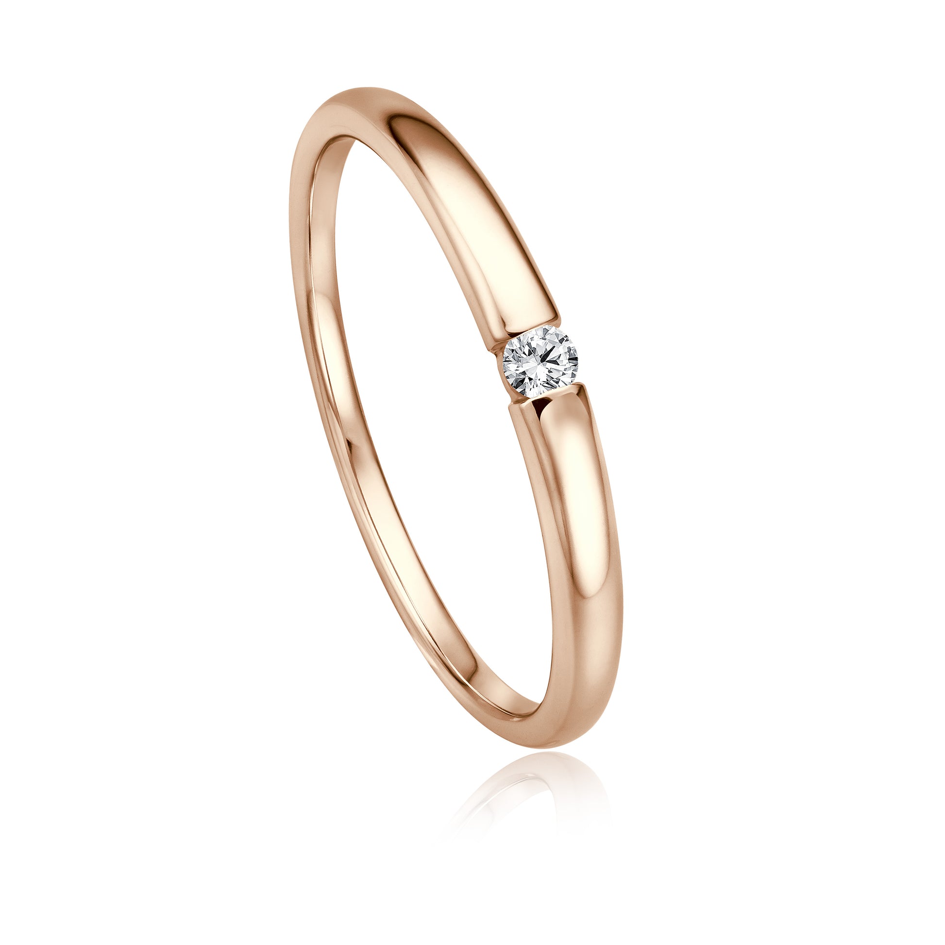 Krebber Essentials Diamant Damenring in Roségold bei Juwelier Krebber in Mönchengladbach-Rheydt.