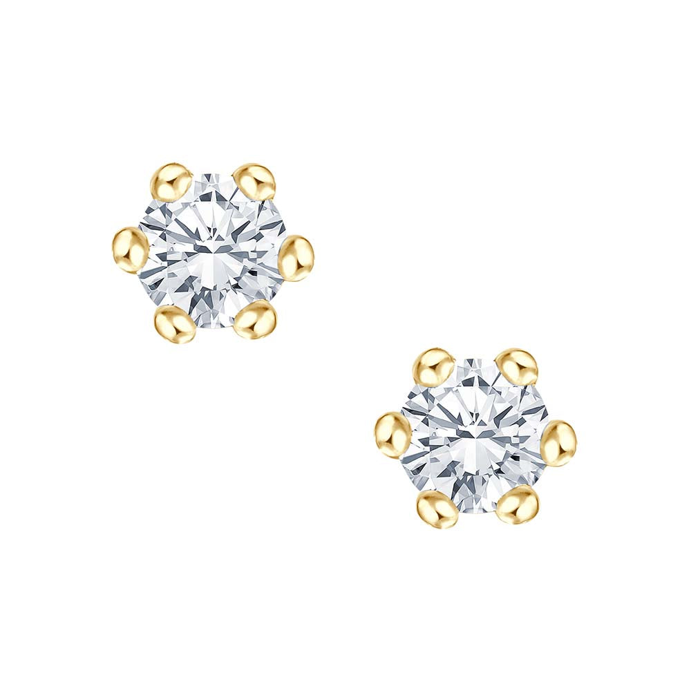 Krebber Essentials Diamant Ohrstecker in Gelbgold bei Juwelier Krebber in Mönchengladbach-Rheydt.