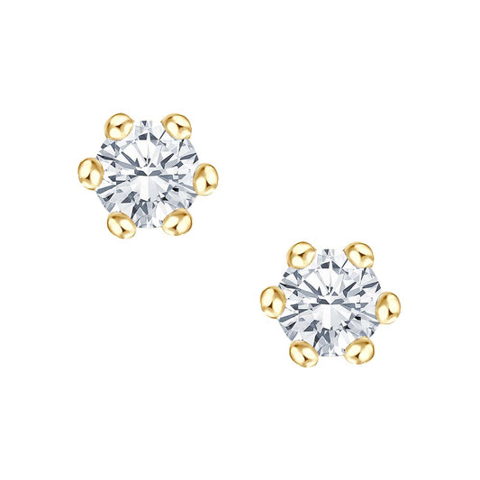 Krebber Essentials Diamant Ohrstecker in Gelbgold bei Juwelier Krebber in Mönchengladbach-Rheydt.