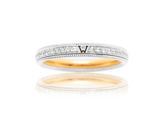 Wellendorff Ring BRILLANT-JULIE aus 18 Karat Weißgold als Freisteller bei Juwelier Krebber in Mönchengladbach-Rheydt