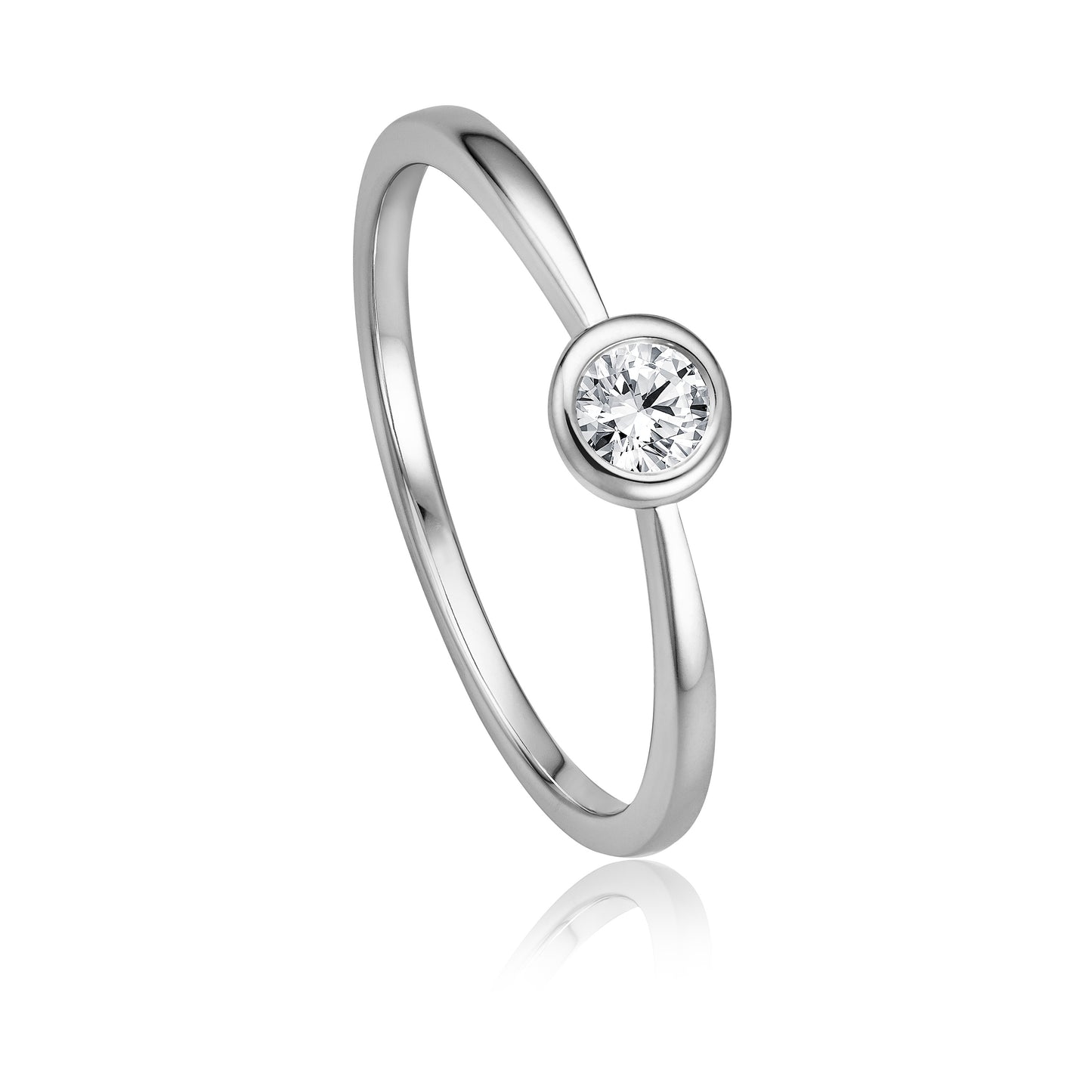Krebber Essentials Diamant Damenring in Weißgold bei Juwelier Krebber in Mönchengladbach-Rheydt.