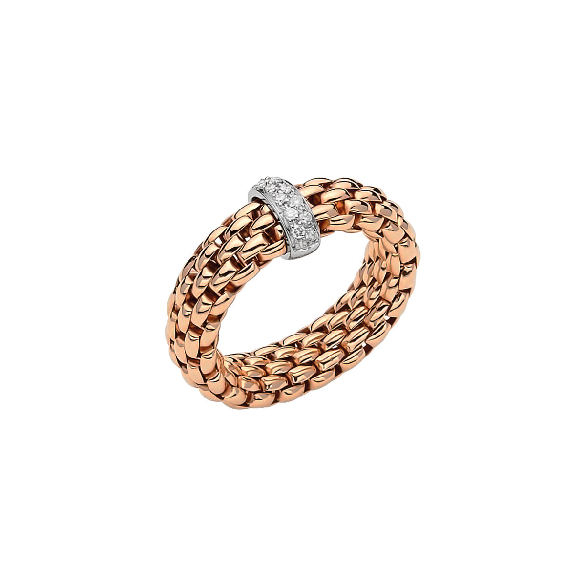 FOPE - Flex´it Vendôme Ring Weiß- und Rotgold